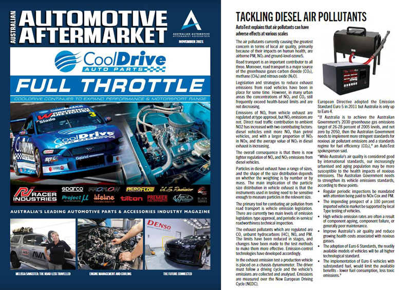 AAAA Magazine article Diesel Emissions testing